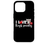 Raccoon Trash Panda Love Heart para niñas y mujeres Carcasa para iPhone 16 Pro