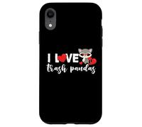 Raccoon Trash Panda Love Heart para niñas y mujeres Carcasa para iPhone XR