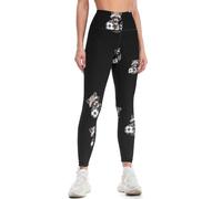 Raccoon with Soccer Novelty - Pantalones de yoga para mujer, leggings suaves de cintura alta para entrenamiento, correr, Estilo:, M