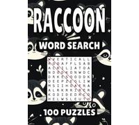 Raccoon Word Search: 100 Pages of Animal Puzzles, Word Scramble, Word Find, and Vocabulary Activities for Kids, Adults, and Seniors