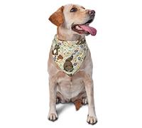 Raccoons Animal and Flower Spring Dog Bandanas Boy Bulk Puppy Pañuelo Ajustable Triángulo Suave Baberos Accesorios para Perros Pequeños Medianos Grandes Gatos Blanco