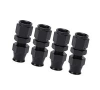 Raccord AN6, Adaptateur AN6 Femelle en Alliage d'aluminium étanche 4 Pièces avec Virole en Laiton pour Gazole Liquide (5/16po)