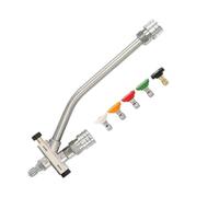 Raccord Double Pour Nettoyeur Haute Pression | Embout Double 1/4 Pouce À Mousse | Outil Portable Robuste À Connexion Rapide Avec 5 Buses Et Modes Réglables Pour Et Maison Extérieures