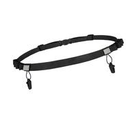 Race Bib Belt, Sport Race Number Waistband 37 x 0,98 in, Adjustable Sports Waist Band, Lightweight, Ideal para exteriores Fitness, Riding, Time Trials, Competitive Events, Fits Most Body, Negro , Se