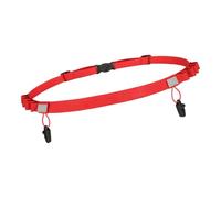 Race Bib Belt, Sport Race Number Waistband 37 x 0,98 in, Adjustable Sports Waist Band, Lightweight, Ideal para exteriores Fitness, Riding, Time Trials, Competitive Events, Fits Most Body, rojo, Se