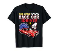 Race Car 4th Birthday Toddler Boy Racing 4 Years Old Camiseta