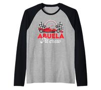 Race Car Abuela Of The Birthday Boy Camisa, Abuela Pit Crew Camiseta Manga Raglan