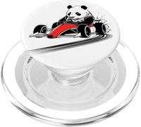Race Car Panda Awesome Drifting Animal tee and Gear Presents PopSockets PopGrip para MagSafe