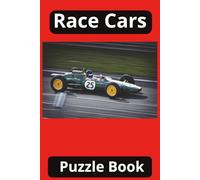 Race Car Wordsearch and Crossword Puzzle Book: Easy to Read, Fun Puzzles about Race Cars, Engines and More!