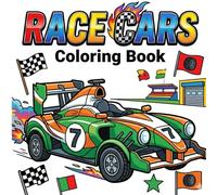 Race Cars Coloring Book: Race Cars, Formula Cars, Sports Cars and Racing Track Coloring Pages | Easy Bold Line Coloring Book for Kids Ages 4-8 (My First Vehicle Coloring Series)