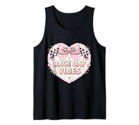 Race Day Vibes - Arco de Coqueta a Cuadros para Mujer y niña Camiseta sin Mangas