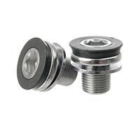 Race Face Crank Bolt, ISIS M15 XC Models-Par de Carreras Ciclismo, Unisex, Negro, Talla única