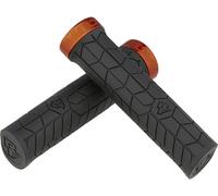 Race Face Getta Grips Asas con 1 Collar, Unisex Adulto, Negro/Naranja, 33 mm