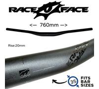 Race Face Ride MTB Fr Dirt Ebike Dh Fatbar Riser Manillar 35 Negro 760 X 20 Mm