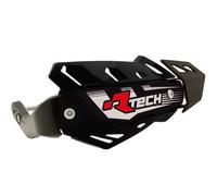 Race Tech Cubremanos cuádruples FLX con kit de montaje negro, negro