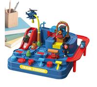 Race Track - Jurassic Dinosaur Rail Set, Motorized Sliding Vehicle Circuit with Electric Climbing Escalator, Battery Powered Sound Effects, Ideal for Preschool Playroom Fun