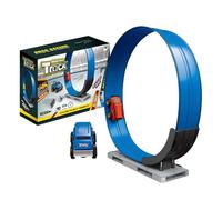 Race Track, Magnetic Car Track Set with 1 Vehicle, Heavy Duty Interactive Cars Racing Game Playset for Kids, Boys, Girls, and Teens, Home Play, Parties, All Age Entertainment