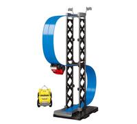 Race Track, Magnetic Car Track Set with 1 Vehicle, Heavy Duty Interactive Cars Racing Game Playset for Kids, Boys, Girls, and Teens, Home Play, Parties, All Age Entertainment