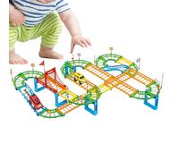 Race Track Toy | Car Race Track 92-Piece Toy | Races Tracks | Indoor Activities Ramp Toys Playset For 3 Years+ Toddler Boys Baby Children Play Home Christmas