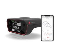 RaceBox Laptimer y Drag Meter 0-100 km/h - Pantalla LCD 2", Medidor de Rendimiento GPS para Vehículos, Cronómetro de Vueltas, Soporte de Parabrisas, Kit Completo