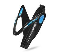 RACEONE | Portabidón X5 Negro-Azul - Bottlecage Raceone X5-GEL. La primera creación marcada Raceone se renueva en la mirada con la inclusión de un inserto de gel colocado a la altura de las alas