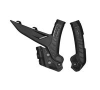 RACETECH Bi-Component Frame Guard Ktm/Husqvarna Replica Black - R-PRTKTMNR003