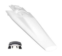 RACETECH Rear Mudguard Husqvarna Replica White - R-PPHSQBN0023