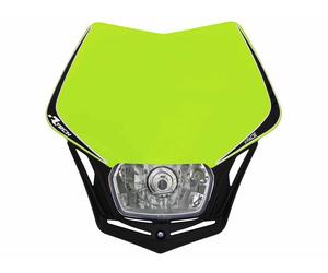 Racetech RTech Máscara Faro Moto Cross Enduro V-Face Halógena Amarillo Fluo