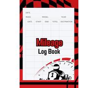 RaceTrack Mileage Log Book: High-Speed Vehicle Log with Racing Design - Track Odometer, Fuel, and Trips with Precision