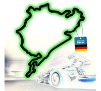 Racetrackart Escultura de madera decorativa con LED - Circuito de carreras de Nürburgring, luz nocturna 3D, 46 cm, regalo, decoración de pared para los fans de las carreras de coches, regalo para