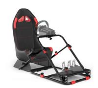 RACGTING Racing Simulator Cockpit, asiento de carreras plegable y ajustable para Logitech G29, G920, G923, G27, G25, Thrustmaster modelos como T248, T248X, T300RS GT, T150, T80, TX, T-GT, TS-PC, negro