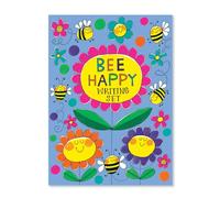 Rachel Ellen Juego de escritura de papelería de cartera - Bee Happy Busy Bee - WS48