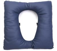 Rachlicy Alivio de la presión del Asiento del Inodoro Acolchado 16.5x16.5 Pulgadas Asiento Inodoro Suave Suave PU Cuero Impermeable al cojín fácil de Limpiar con Correa Adhesiva para ANC