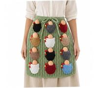 Rachlicy Delantal para recoger huevos, 12 lindos bolsillos para gallina, ganchillo hecho a mano para patio trasero