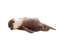 Rachlicy Keyboard Repinte de la muñeca Otter Penca Pencil Penca Animal Cojín de muñeca con Cremallera Herramientas para el hogar de 40 cm