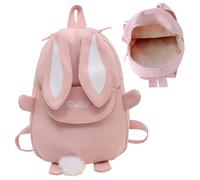 Rachlicy Lindas mini mochilas impermeables con diseño de conejito Kawaii con oreja para la escuela, gimnasio, biblioteca, viajes, senderismo, fiesta, camping
