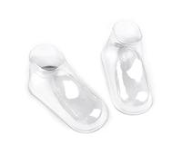 Rachlicy Modelo de PIE de bebé de plástico transparente, escaparate de exhibición de zapatos para niños pequeños, soporte moldeador para zapatos, botines para niños, 10 pares