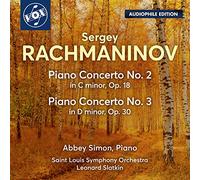 Rachmaninov : Concertos pour piano n° 2 et 3. Simon, Slatkin.