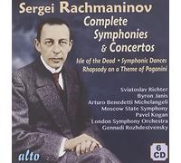 Rachmaninov : Intégrale des concertos et symphonies. Richter, Michelangeli, Janis, Dorati.