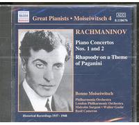 Rachmaninov Sergei - Concertos Pour Piano N 1 & 2 - Rhapsody Sur Un Thème De Paganini