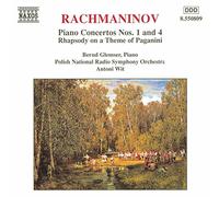Rachmaninov Sergei – Conciertos para piano n.º 1 y 4; Rapsodia sobre un tema de Paganini – NAXOS