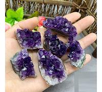 Racimo De Amatista En Bruto 100% Natural, Piedra De Racimo De Cristal Púrpura De Cuarzo, Decoración Del Hogar, Adornos Para Manualidades,Racimo De Amatista,40-50g