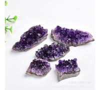 Racimo De Amatista Natural, Bloque De Cristal, Pieza De Agujero, Adorno, Diente De Cristal De Amatista, Espécimen De Mineral, Piedra En Bruto De Cristal,20-30g