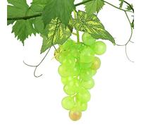 Racimos de uvas de simulación - Decoración de mesa de uvas artificiales realistas - Paquetes de uvas falsas duraderas, múltiples colores, adornos colgantes para bodas, fiestas, decoración del hogar