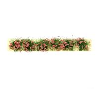 Racimos mixtos de flores silvestres de césped estático, complemento perfecto para modelos arquitectónicos y exhibiciones (10 rosas)