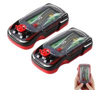 Racing Car Breakthrough Adventure Handheld Game Machine Simulation Driving of The Vehicle Dual Player Mode, Handheld Racing Game, Handhelds Racings Car Games for Ages 3-8 (Black 2Pcs)