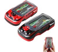 Racing Car Breakthrough Adventure Handheld Game Machine Simulation Driving of The Vehicle Dual Player Mode, Handheld Racing Game, Handhelds Racings Car Games for Ages 3-8 (Black+Red)