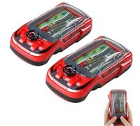 Racing Car Breakthrough Adventure Handheld Game Machine Simulation Driving of The Vehicle Dual Player Mode, Handheld Racing Game, Handhelds Racings Car Games for Ages 3-8 (Red 2Pcs)
