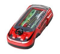 Racing Car Game Console, Interactive Car Racing Adventure Toy, Two Player Mode, Driving Simulator, for Boys and Girls, Family Fun Vehicle Games, 15x7.5x5cm Black Red