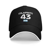 Racing Colapinto Driver Car Franco FC43 Bandera Argentina Femeninas Baseballs Birras de Camión Personalizadas para Hombre Cascabel de Verano Sun
